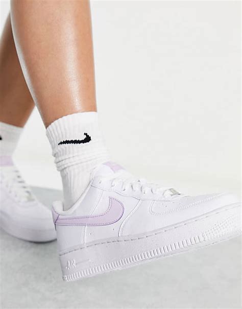 nike turnschuhe weiß flieder|Nike – Air Force 1 '07 Next – Sneaker in Weiß und .